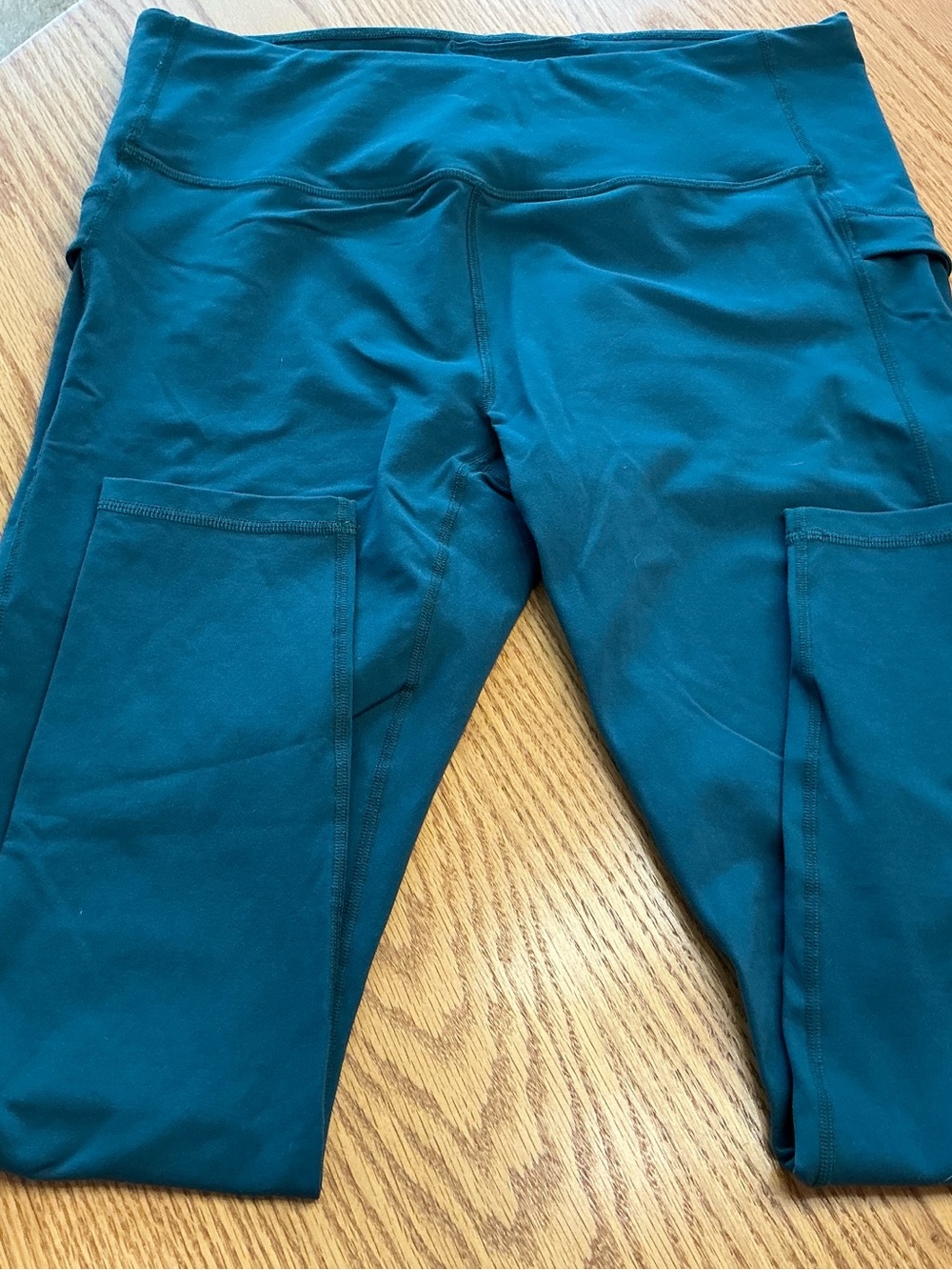 Prana Teal High-Waist Pocket Leggings